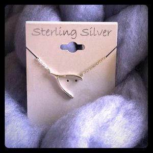 Necklace Wishbone Pendant